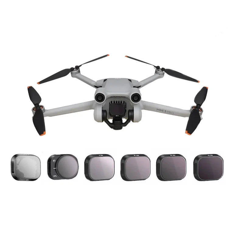 ملحقات فلاتر قابلة للتعديل من سبائك الألمنيوم RCSTQ لـ DJI Mini 3 Pro، الأنماط: UV+CPL+ND8+ND16+ND32+ND64 6 في 1، CPL، ND8، ND16، ND32، ND64، طقم 4 في 1، طقم 6 في 1