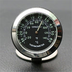 Night Light Car Thermometer Metal Ornaments, Black Thermometer