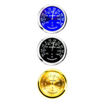 Night Light Car Thermometer Metal Ornaments, Black Thermometer