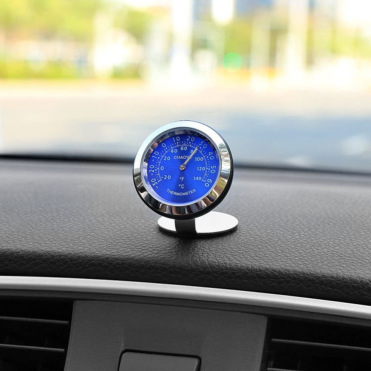 Night Light Car Thermometer Metal Ornaments, Black Thermometer
