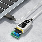 محول صناعي DTECH DT-5019 من USB إلى RS485/422، محول خط اتصال تسلسلي، DT-5019 بطول 1.2 متر