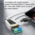 محول صناعي DTECH DT-5019 من USB إلى RS485/422، محول خط اتصال تسلسلي، DT-5019 بطول 1.2 متر