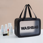 2 قطع حقيبة تخزين مقاومة للماء غير شفافة معتمة، حقيبة مستحضرات تجميل، حقيبة سباحة، حقيبة غسيل، أسود M، أسود M بمقبضين، أسود L، وردي S، وردي M، وردي M بمقبضين، وردي L، أبيض S، أبيض M، أبيض M بمقبضين، أبيض L، أزرق S، أزرق M، أزرق M بمقبضين، أزرق L