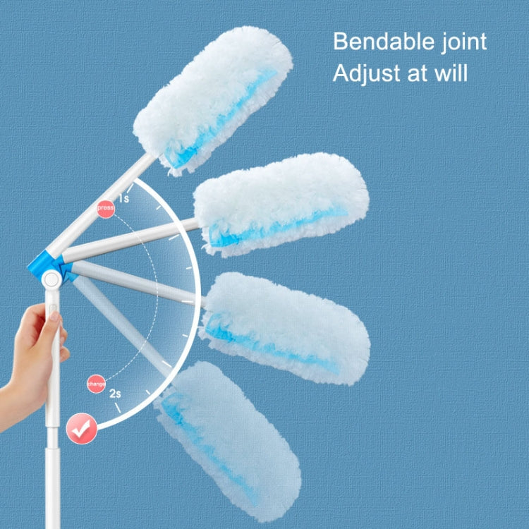 Disposable Household Vacuum Retractable Feather Duster, Style:, Long Handle+2 Clothes, Long Handle+4 Clothes, Long Handle+6 Clothes, Long Handle+12 Clothes, With Base+2 Clothes, With Base+4 Clothes, With Base+6 Clothes, With Base+12 Clothes