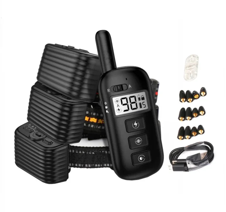 Remote Control Trainer Dog Collar Automatic Bark Stop Device, 1 Drag 1 (Red), 1 Drag 1 (Black), 1 Drag 1 (Orange), 1 Drag 2 (Orange+Red), 1 Drag 3