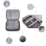 حقيبة تخزين كابل طاقة سماعة أذن رقمية إلكترونية متعددة الوظائف 5 إنش، بنفسجي، أسود، أحمر نبيذي، رمادي داكن، أخضر، أزرق بحيرة