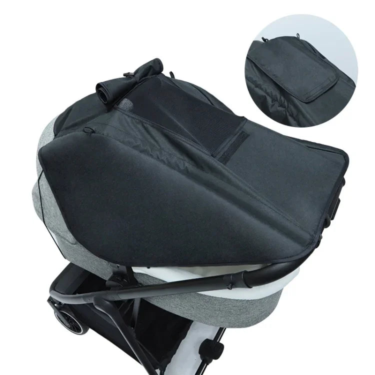 Universal Baby Stroller Accessories Sun Shade Cover With Visible Sunroof, Gray, Pink, Black