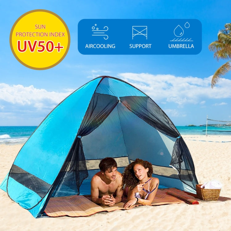 Screen Mesh Door Curtain Tent Automatic Pop Up Beach Sunshade Tent