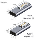 محول شحن Type-C/USB-C إلى Magsafe1/2 يدعم الشحن PD، Type-C إلى Magsafe 1 L، Type-C إلى Magsafe 2 T