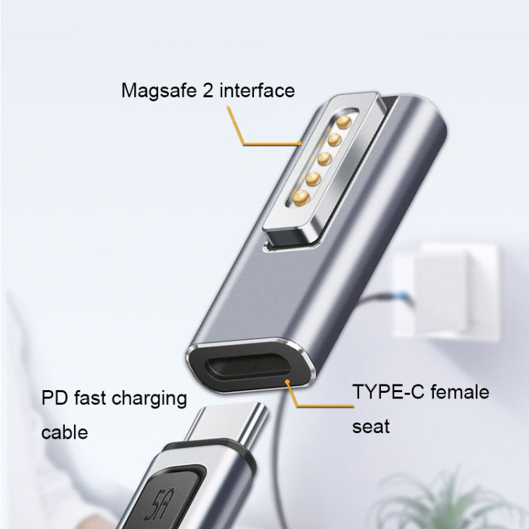 محول شحن Type-C/USB-C إلى Magsafe1/2 يدعم الشحن PD، Type-C إلى Magsafe 1 L، Type-C إلى Magsafe 2 T