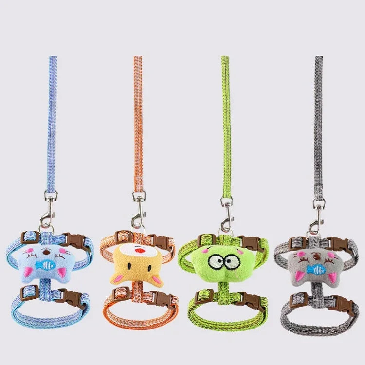 Comfortable Adjustable Anti-Escape Cat Leash, S, L