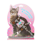 Comfortable Adjustable Anti-Escape Cat Leash, S, L