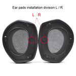 2 قطع وسادات أذن لسماعة Sennheiser HDR RS165 RS175 RS185 RS195، النمط: وسادة أذن جلد الضفدع، وسادة أذن قماش مخمل، وسادة أذن جلد البروتين، وسادة أذن جلد الحمل، وسادة أذن شبكة كرة القدم