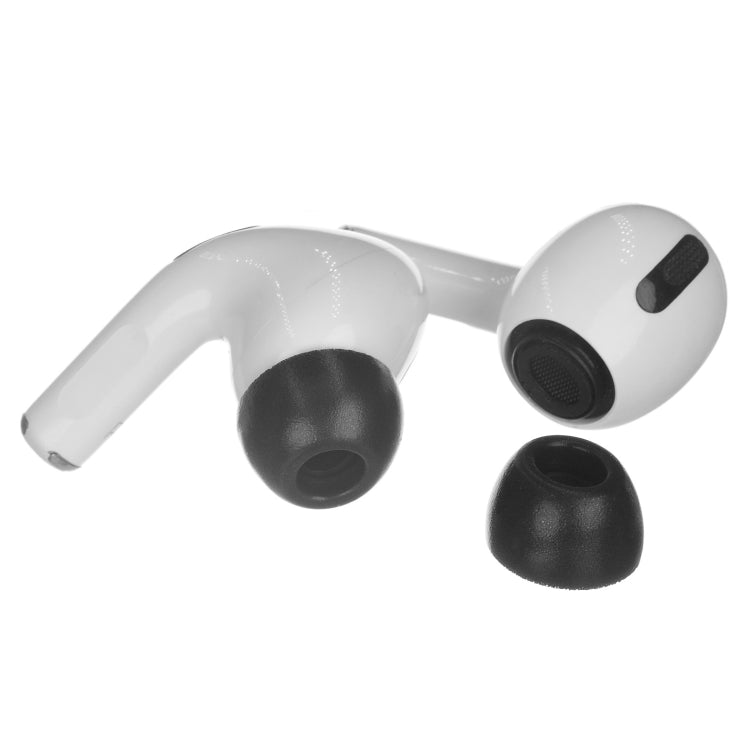 2 قطع أغطية أذن رغوة الذاكرة لسماعات TWS Airpods Pro، الحجم: كبير أسود، متوسط أسود، صغير أسود، كبير رمادي، متوسط رمادي، صغير رمادي