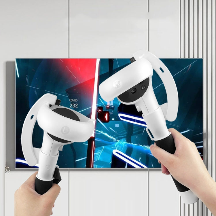 مقابض طويلة لأجهزة تحكم VR للعب ألعاب Beat Saber لـ Meta Quest 2، لـ Oculus Quest 2