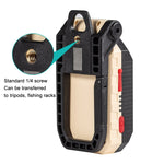 مصباح عمل COB مع شحن USB، مصباح طوارئ مع خطاف، المواصفات: W598A 8 ثقوب، W598B صغير، W599A 10 ثقوب، W599B كبير