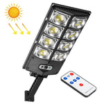 مصباح طريق LED قوي مزدوج الصف مع مستشعر للحديقة الشمسية E-SMARTER، النمط: W789A-4، W789B-4