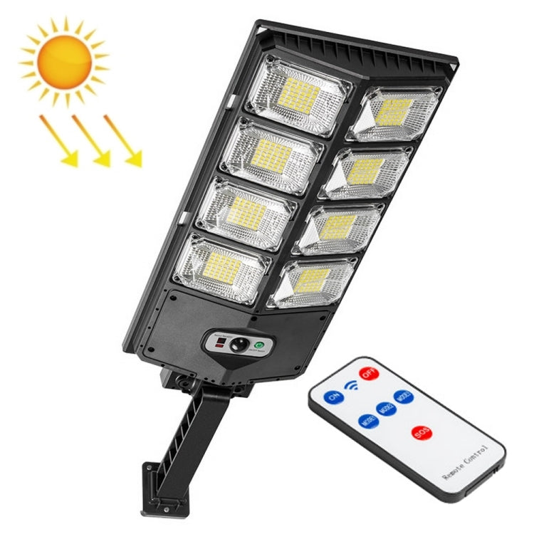 مصباح طريق LED قوي مزدوج الصف مع مستشعر للحديقة الشمسية E-SMARTER، النمط: W789A-4، W789B-4
