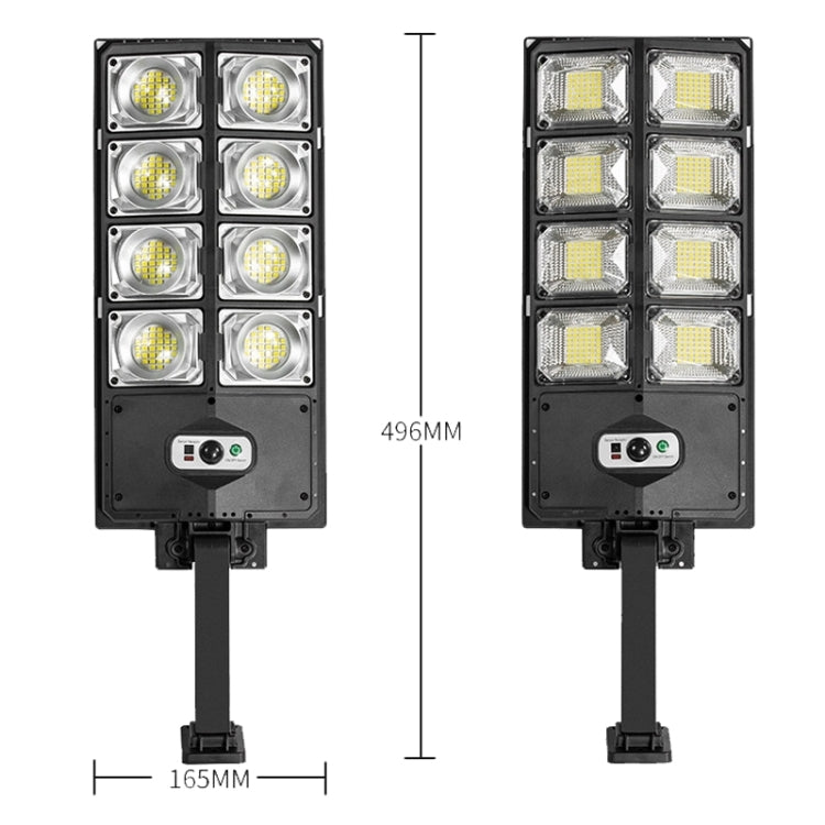 مصباح طريق LED قوي مزدوج الصف مع مستشعر للحديقة الشمسية E-SMARTER، النمط: W789A-4، W789B-4