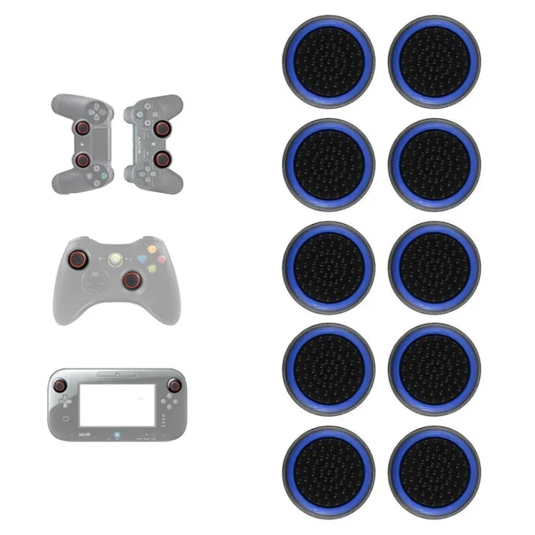 10 أغطية أزرار سيليكون مضيئة لعصا التحكم لأجهزة PS5/PS4/PS3/ONE/360/PRO/series X/S