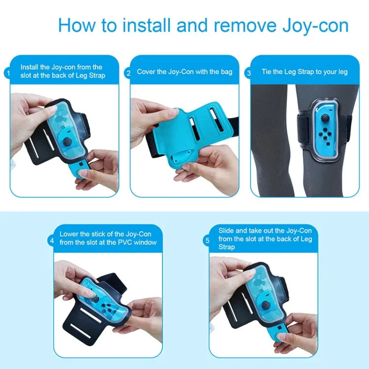 2 أشرطة رياضية صغيرة لمقبض Joy-con لـ Nintendo Switch من JYS JYS-NS242، JYS-NS242(أسود)، JYS-NS242(أحمر أزرق)