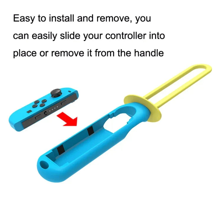 مجموعة قبضة + حزام معصم + حزام + سيف ضوئي + مضرب رياضي 10 في 1 لـ Nintendo Switch من IPLAY HBS-447، IPLAY 10 في 1