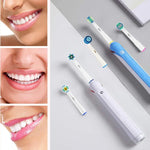 2 قطع رؤوس فرشاة بديلة لفرشاة أسنان كهربائية Oral-B، تنظيف يومي، تنظيف دقيق، تنظيف متعدد الزوايا، بياض محترف، تنظيف فلوريد الأسنان