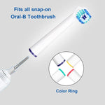 2 قطع رؤوس فرشاة بديلة لفرشاة أسنان كهربائية Oral-B، تنظيف يومي، تنظيف دقيق، تنظيف متعدد الزوايا، بياض محترف، تنظيف فلوريد الأسنان