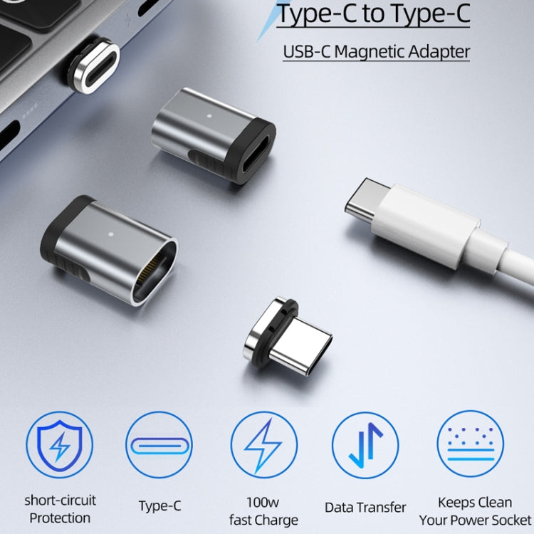 TZ28 محول مغناطيسي Type-C / USB-C لشحن سريع PD 100W 24Pin ونقل البيانات والفيديو