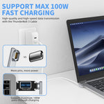 TZ30 محول مغناطيسي زاوية Type-C / USB-C لشحن سريع PD100W 24Pin لجهاز MacBook ودفتر الملاحظات
