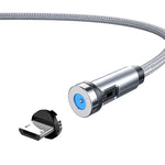 CC56 قابس غبار دوار مغناطيسي، طول الكابل: 1 متر، نمط: رأس أندرويد 1 متر، رأس Type-C / USB-C 1 متر، رأس 8Pin 1 متر، خط 1 متر + ثلاثة رؤوس، خط 1 متر، Micro USB 1 متر، Type-C / USB-C 1 متر، 1 متر + 8Pin + Type-C/USB-C + Micro USB