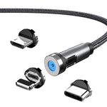 CC56 قابس غبار دوار مغناطيسي، طول الكابل: 1 متر، نمط: رأس أندرويد 1 متر، رأس Type-C / USB-C 1 متر، رأس 8Pin 1 متر، خط 1 متر + ثلاثة رؤوس، خط 1 متر، Micro USB 1 متر، Type-C / USB-C 1 متر، 1 متر + 8Pin + Type-C/USB-C + Micro USB
