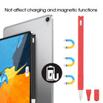 حقيبة قلم سيليكون لمس كرتونية 2 قطع لـ Apple Pencil 2