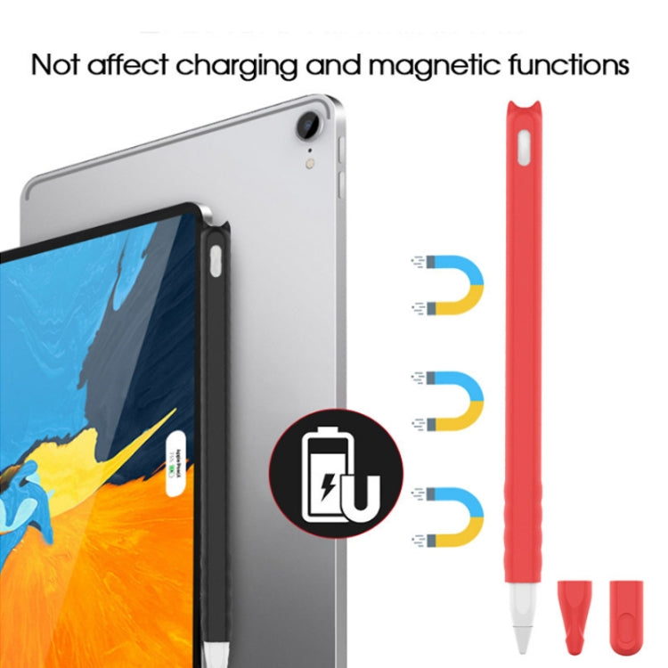 حقيبة قلم سيليكون لمس كرتونية 2 قطع لـ Apple Pencil 2
