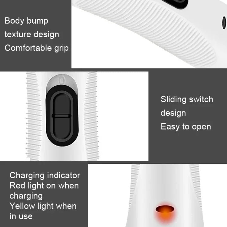 ماكينة حلاقة كهربائية USB للحيوانات الأليفة لتقليم شعر الكلاب وتلميع الأظافر، ملمع أظافر