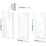 6 In 1 Clear Acrylic Cake Scraper Smoothing Tool Set, 6 In 1
