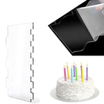6 In 1 Clear Acrylic Cake Scraper Smoothing Tool Set, 6 In 1
