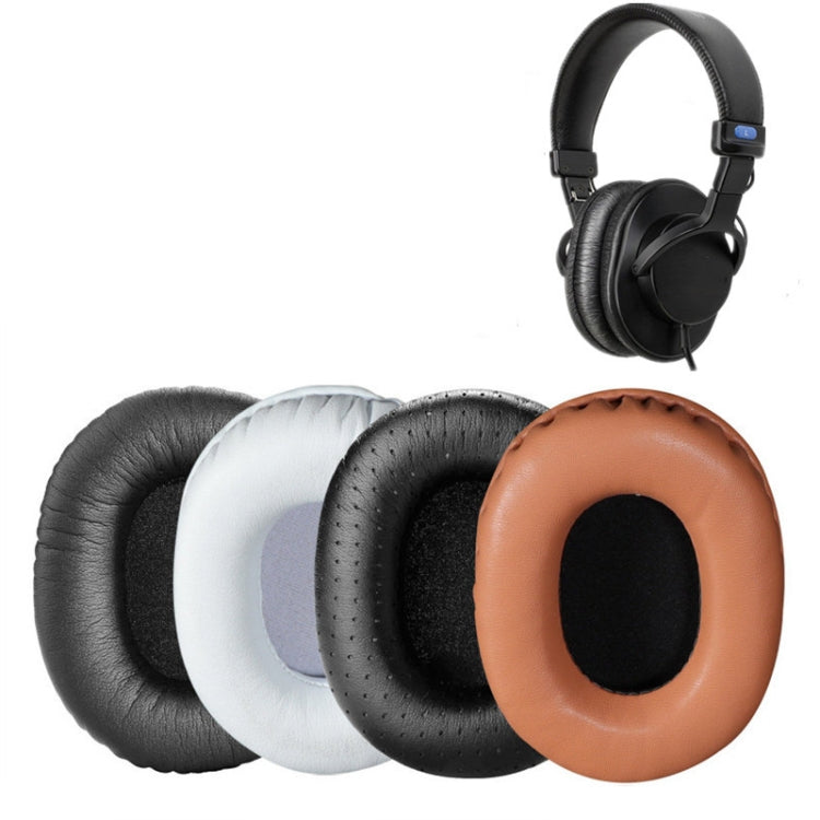 غطاء إسفنجي لسماعة الرأس قطعتان لسماعات SONY MDR-7506 / V6 / 900ST، خياطة رمادية، خياطة سوداء، خياطة بيضاء، خياطة بنية، شبكة سوداء، خياطة شبكة، شبكة سوداء بيضاء، شبكة سوداء زرقاء، شبكة سوداء خضراء، ثقوب سوداء، جلد حمل أسود، جلد حمل بني