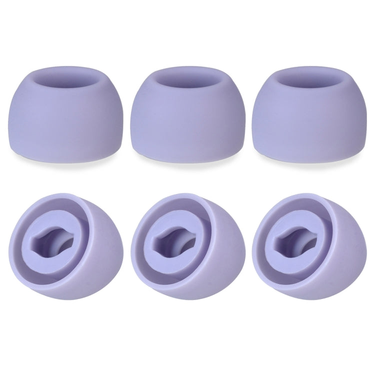 6 قطع سدادات أذن سيليكون لسماعات TWS Samsung Galaxy Buds Pro، أحجام كبيرة، متوسطة، صغيرة، ألوان: أسود، رمادي، بنفسجي