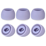 6 قطع سدادات أذن سيليكون لسماعات TWS Samsung Galaxy Buds Pro، أحجام كبيرة، متوسطة، صغيرة، ألوان: أسود، رمادي، بنفسجي
