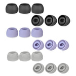 6 قطع سدادات أذن سيليكون لسماعات TWS Samsung Galaxy Buds Pro، أحجام كبيرة، متوسطة، صغيرة، ألوان: أسود، رمادي، بنفسجي