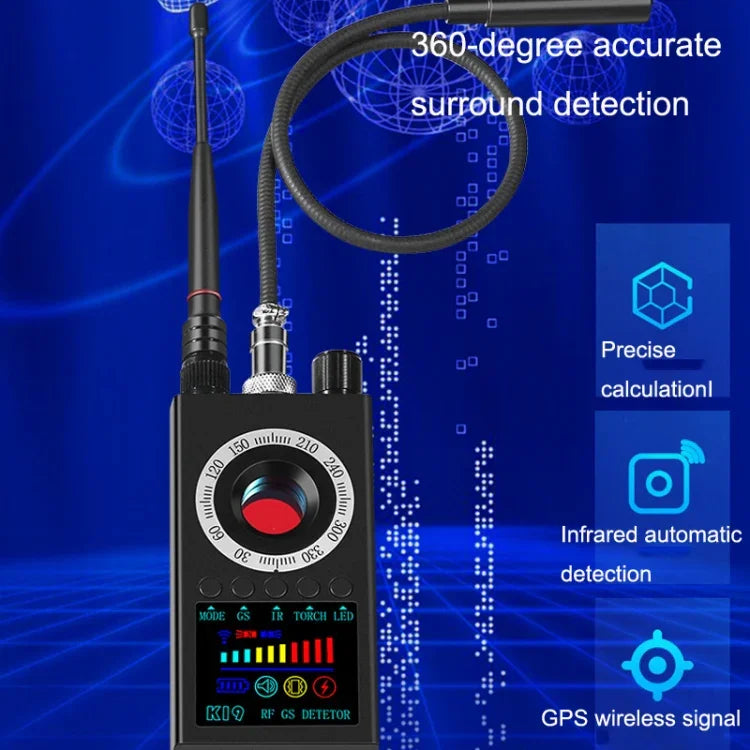كاشف إشارة لاسلكية K19 مضاد لتتبع الموقع وكاشف جهاز مسح GPS، K19