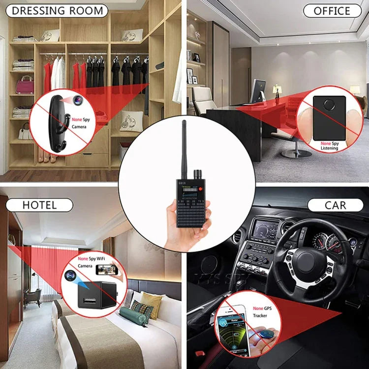 كاشف إشارة G318 مضاد للتنصت والتصوير الخفي ومحدد موقع GPS