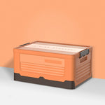 Foldable Book Box Plastic Storage Box, S Mint Blue, S Banana Yellow, S Sunset Orange, M Mint Blue, M Banana Yellow, M Sunset Orange, L Mint Blue, L Banana Yellow, L Sunset Orange
