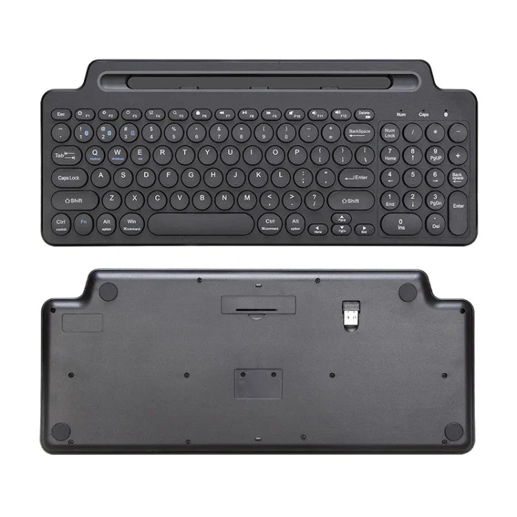 2.4G Bluetooth Wireless Keyboard With Card Slot Bracket, With Touchpad, No Touchpad