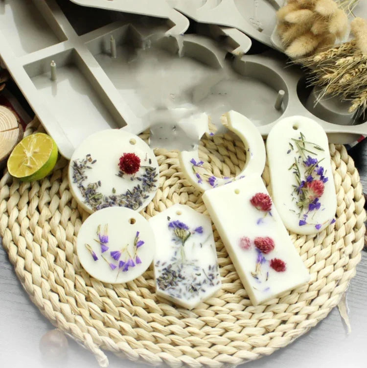 قالب سيليكون لصنع الجبس للعلاج بالعطور، قالب سيليكون DIY للعلاج بالعطور