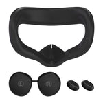 قناع عين سيليكون VR + غطاء حماية العدسة + قبعة عصا التحكم، لجهاز Meta Quest 2، قناع عين + غطاء حماية العدسة + قبعة عصا التحكم (وردي)، قناع عين + غطاء حماية العدسة + قبعة عصا التحكم (أسود)، قناع عين + غطاء حماية العدسة + قبعة عصا التحكم (أبيض)