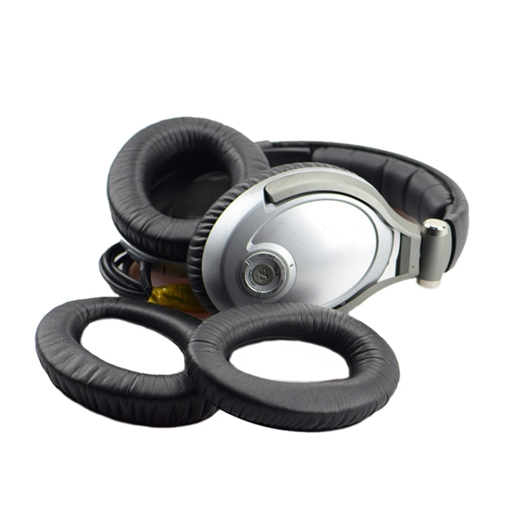 غطاء إسفنجي لسماعات الرأس 2 قطعة لـ Sennheiser PXC450/PXC350/PC350، المواصفات: بروتين، مخمل أسود، مخمل بني، جلد معتم، جلد مجعد