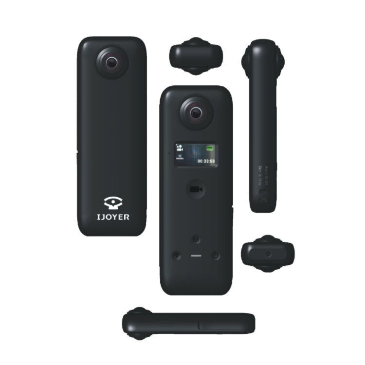 كاميرا حركة IJOYER A3S 4K للدراجات مقاومة للاهتزاز بزاوية 360 درجة، A3S