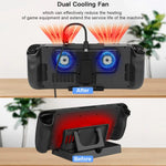 مروحة تبريد لجهاز Steam Deck/Switch/OLED مع حامل من JYS، JYS-SD006